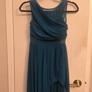Balera Asymmetrical Teal Dress